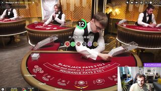 $300 Bj win - Archie - high stakes casino stream