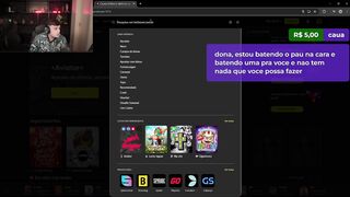 ONTEM FOI TENSO !clash !yt - dona - twitch streamer hitting jackpot