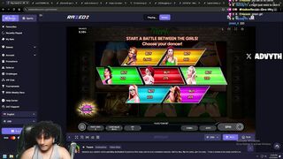 Ayo slot - Advyth - twitch streamer spinning big bets