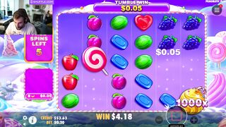 1700 win on sweets - Archie - twitch slot replay full session