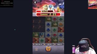 FORRANDO E SUBINDO A BANCA - Ruttutu_Games - twitch stream high stakes slot play