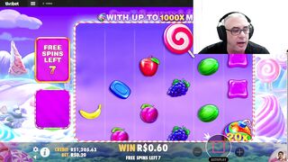 de novo 1000x sem pegar - kkubitzaa - twitch slots stream funny moments