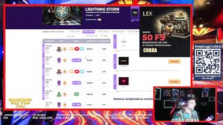 ESTRATEGIS DOS MINUTOS CERTOS NO LIGHT`N STORM - diegocobra_ - twitch casino highlights