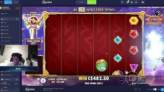 100x super scatter - Newbatoon - twitch streamer gambling live