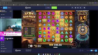Gems Win - flechfn - twitch streamer chases big bonus